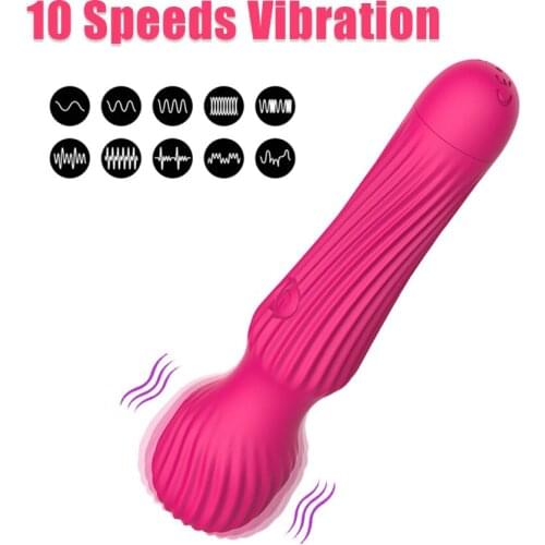 Mini AV Vibrator Clitoris Stimulator Magic Wand for Women G Spot Massager Dildo Penis Vibrating Sex Toys for Adults Couples