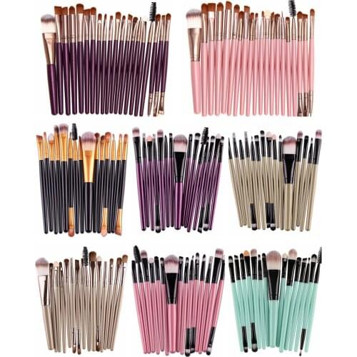 15/20Pcs Makeup Brushes Set Tools Make-up Toiletry Kit Brand Make Up Brush Set Pincel Maleta De Maquiagem Professional