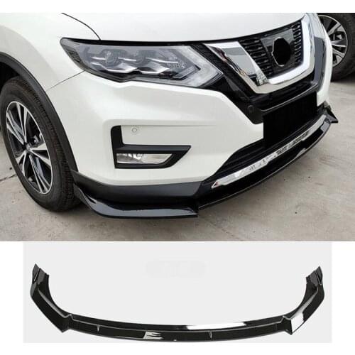 Applicable To For Nissan X-TRAIL Accessories Three Piece Car Front Bumper Split Lip Body Kit Spoiler Modification 2017-2021