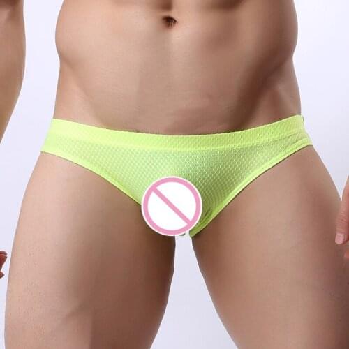 BRAVE PERSON Mens Nylon Briefs Bikini Sexy Men Underwear Briefs Shorts Jacquard Underpants Briefs Mens Underwear
