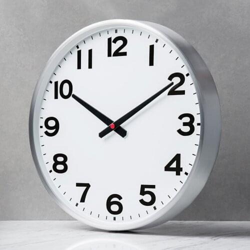 Modern Design Wall Clock Nordic White Large Numbers Simple Minimalist Quartz Creative Round Watches Duvar Saati Home Decoration