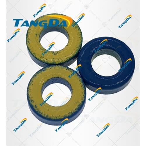 T37-17 Iron powder cores T37 17 9.5*5.2*3.3mm 1.5nH/N2 4ue Iron dust core Ferrite Toroid Core toroidal blue yellow TANGDA Q