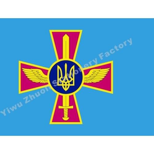 Ukrainian Air Force Flag 150X90cm (3x5FT) 115g 100D Office/Activity/parade/Festival/world cup/Home Decoration