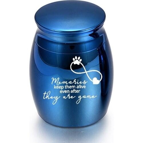 Cremation Urn Aluminum Alloy Metal Urn Used For Human/Pet Ashes Memorial-Memories Keep Them Alive Even After They Are Gone