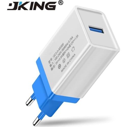 JKING USB Charger Quick Charge 3.0 Mobile Phone Charger for iPhone Fast Charger Adapter for Huawei Samsung Galaxy S8/S8