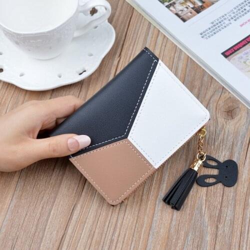 Womens Wallet Cute Student Tassel Pendant Trend Small Fashion PU Wallet 2020 Coin Purse Women Ladies Card Bag For Women