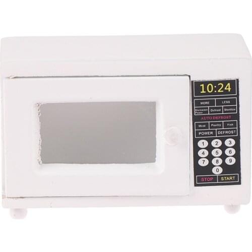 1Pcs 1/12 Dollhouse Miniature Microwave oven Home Kitchen Model Accessory Kids Toys