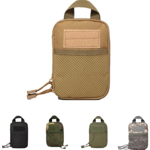 1PC Nylon Tactical Bag Outdoor Molle Military Waist Hunting Bag Fanny Pack Mobile Phone Pouch Belt Waist Bag EDC Gear Bag Gadget