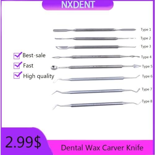 1Pcs Dental Wax Carver Mixing Resin Spatula Knife Composite Filling Instruments Make Up Tools Dentist Lab Materials Double Ends