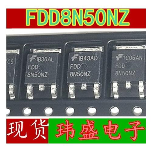 10pcs FDD8N50NZ 8N50 TO-252