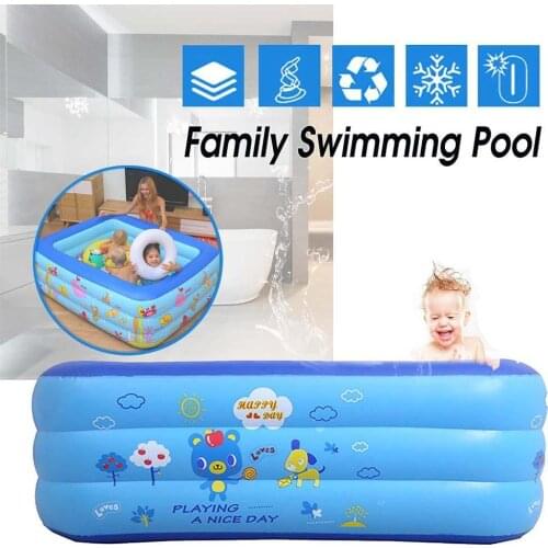 120/130/150cm 3 Layers Inflatable Kids Child Summer Swimming Pool Outdoor Indoor Home Swim Bathtub Water Play for Baby piscina