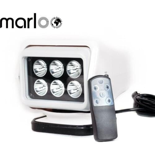 Marloo 10-30V 7" Led Searchlight 7inch Spot LED Work searching Light For TRUCK SUV BOAT MARINE Remote control light White