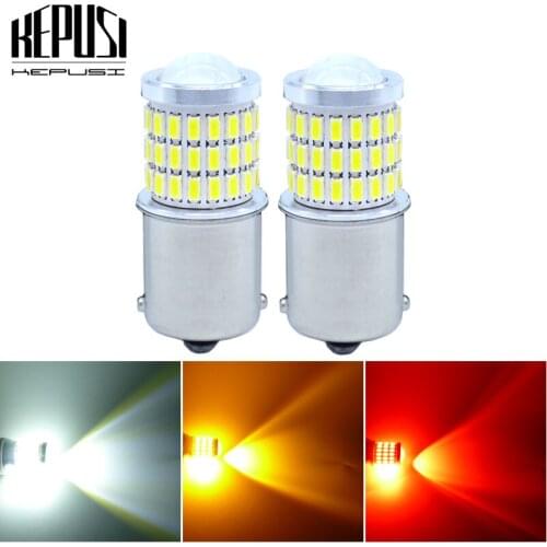 2x 1156 P21W BA15S 7506 S25 LED Bulb For Volkswagen VW MK6 Daytime Running Lights DRL 12V 24V Red Yellow White