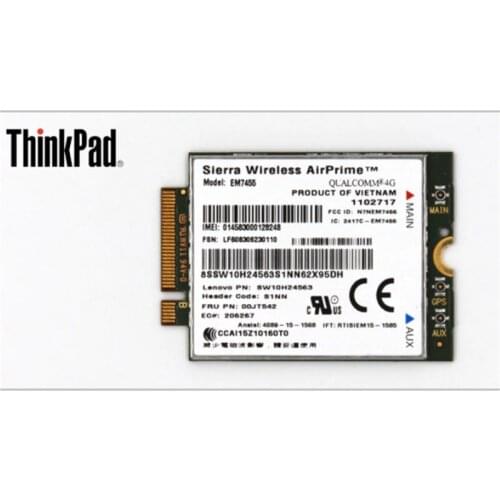 4G LTE Wireless Airprime EM7455 GOBI6000 For Lenovo T460s X260 X1 Carbon Yoga 460 T460p T460 P70 P40 P50 L560 P50s 00JT542