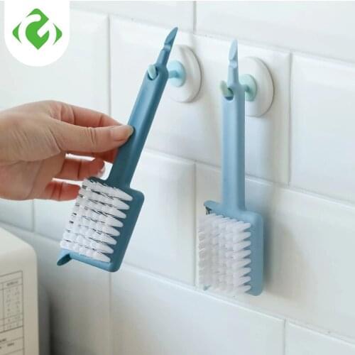 5in1 With Digging Hole Fruit And Vegetable Cleaning Planing Peeler Oyster Cleaning Brush Garlic Masher Lid Opener Kitchen Gadget