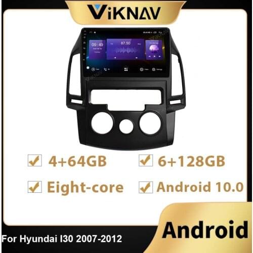 2Din 128G Android Car Radio GPS navigation For Hyundai I30 2006-2012 Car multimedia player headunit DVD stereo Recorder