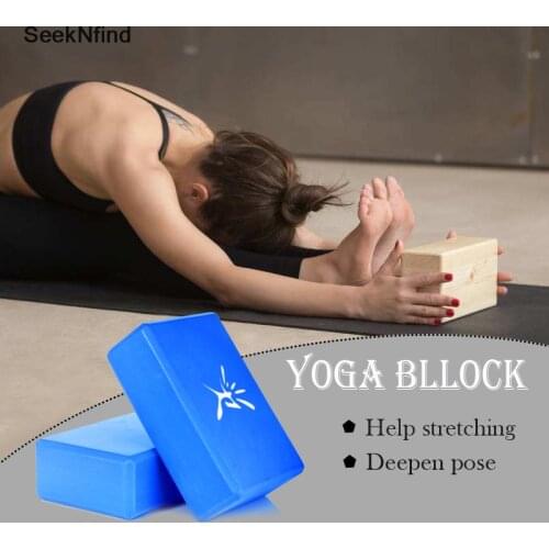 Yoga Block Pilates EVA Foam Block Exercise Workout Fitness Brick Aid Balance Flexibility Body Shaping Health Stretch Training