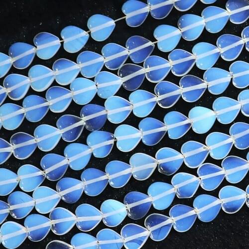 New fashion 6 shapes white opal crystal abacus coin heart oval cube stone loose beads moonstone diy jewelry finding 15inch B264