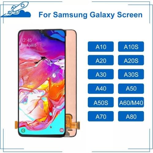 OEM AMOLED For Samsung Galaxy A10 A10S A20 A20S A30 A30S A40 A50 A50S A60 M40 A70 A80 LCD Touch Screen Display Digitize Assembly