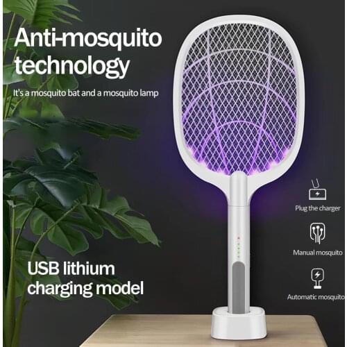 Mosquito trap with purple light electric mosquito killer USB 1200mAh rechargeable bug shoot summer fly killer
