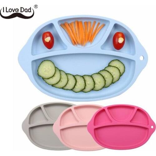 Soft Silicone Baby Feeding Bowl Solid Color Baby Food Tableware Kids Plate Bowl Newborn Infant Toddler Dinner Feeding Stuff