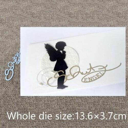 New Design Craft Metal Cutting Die cut dies German Guardian Angel letters scrapbook Album Paper Card Craft Embossing die cuts