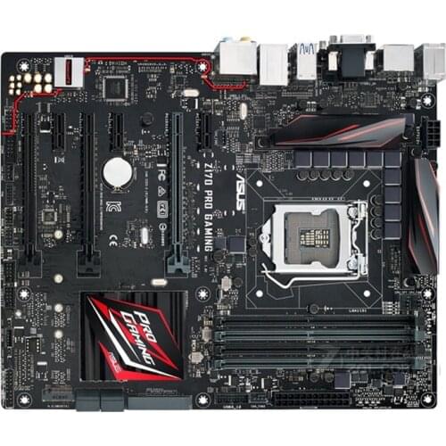 Original motherboard for ASUS Z170 PRO GAMING LGA 1151 DDR4 USB3.0 USB3.1 M.2 64G HDMI VGA DVI Desktop motherboard Free shipping