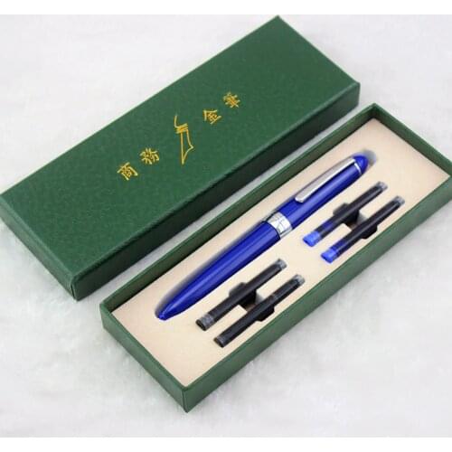 1piece JINHAO Silver Clip Fountain Pen 12 Colors for Choose 0.5mm High Quality Ink Pens School and Office Writing Stationery