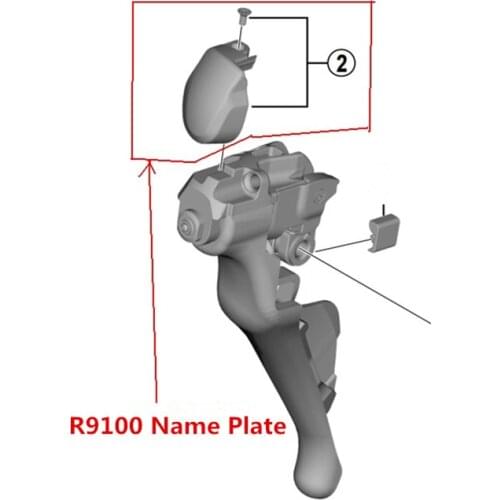 Shimano Dura-Ace ST-R9100 Lever Name Plate with Fixing Screw R9100 name plate and Bolts Left / Right Hand 1pc