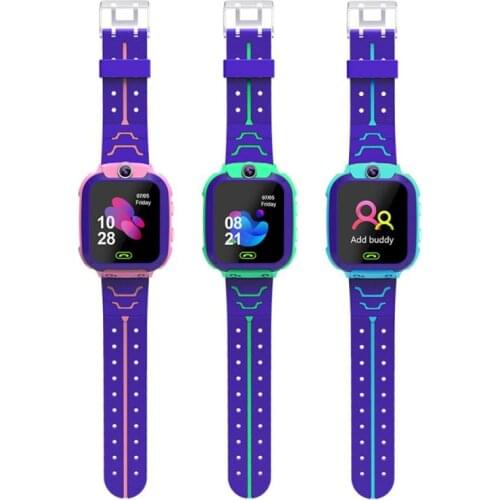 Q12 Childrens Smart Phone Watch 1.44 Inch Waterproof Voice Chat LBS Track Electronic Watch For Boys Girls Kids Phone Watch