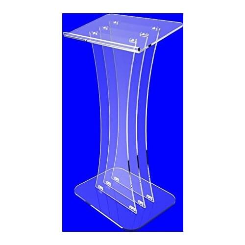 Fixture Displays Clear Acrylic Lucite Podium Pulpit Lectern 47" tall