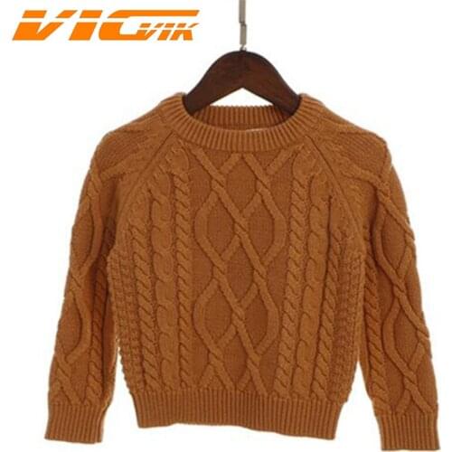 Boys Girls Knitted Pullover Sweater 1-7Yrs Infant Baby Sweater Winter Warm Children Sweater Clothes Winter Kids Thicken Sweater