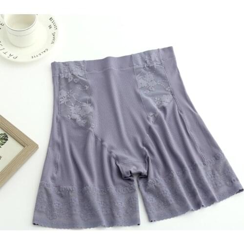 Women Sexy Lace Safety Short Pants Big Size Elastic Underwear Women Boxers Under Skirt Shorts Slim Safety Short Pants Summer