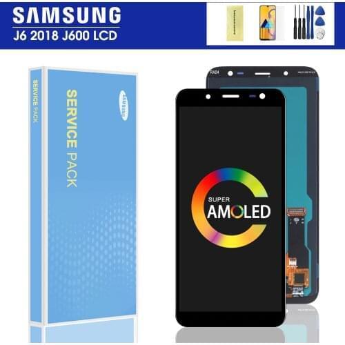 100% Original 5.6'' Super AMOLED LCD For Samsung Galaxy J6 2018 J600F J600 J600Y J600FN/ds Display Touch Screen Assembly