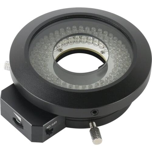 120PCS Brightness Adjustable Microscope Polarizing LED Ring Light For Stereo Microscope Polarized Ring LED Illminator