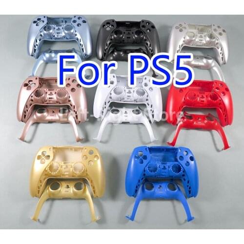 15sets Non-slip Protective Case Replacement Cover Skin for PS5 Controller Shell Case for SONY PS5 Gamepad Decorative Strip