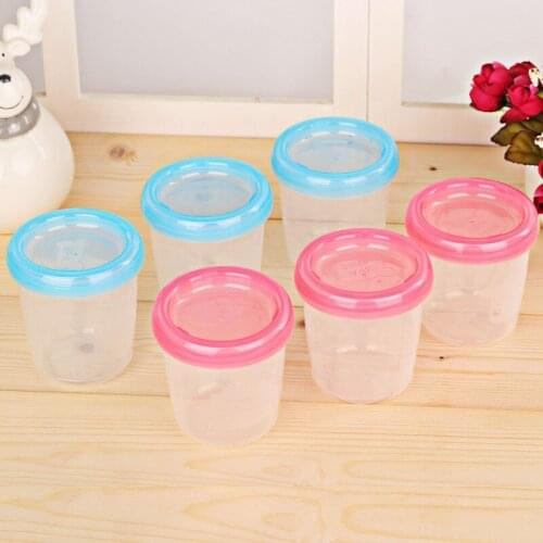 2 Colors Baby Food Storage Set Cup Breast Milk Fruit Juice Storage Seal Preservation Cups Box Melkpoeder 180ml
