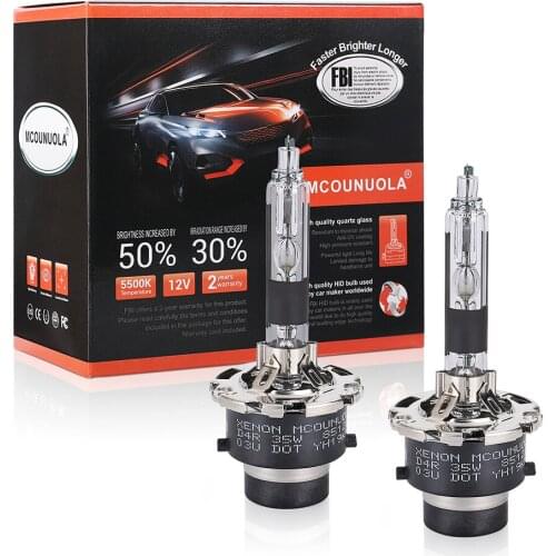 2PCS D1S D2S D2R D3S D4S Ultinon HID 4300K 5500K Cool Blue Xenon White Light Car Upgrade Headlight Bulbs Flash Quick Start, Pair