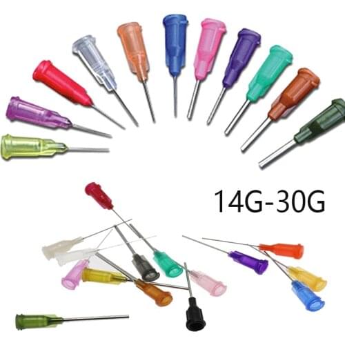 25pcs Blunt Syringe Tip Screw Needle 14 -30GPrecision Liquid Dispenser Gauge Glue Dispensing