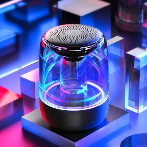 Portable bluetooth5.0 speaker Wireless for party RGB night light speakers Mini Colorful Light weeter Powerful 1000Mah Waterproof