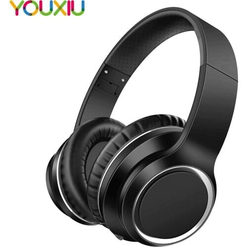 YOUXIU ANC Bluetooth Headsets Active Noise Cancelling Foldale Wireless Headphone With Microphone Earphone Deep Bass HiFi Sound