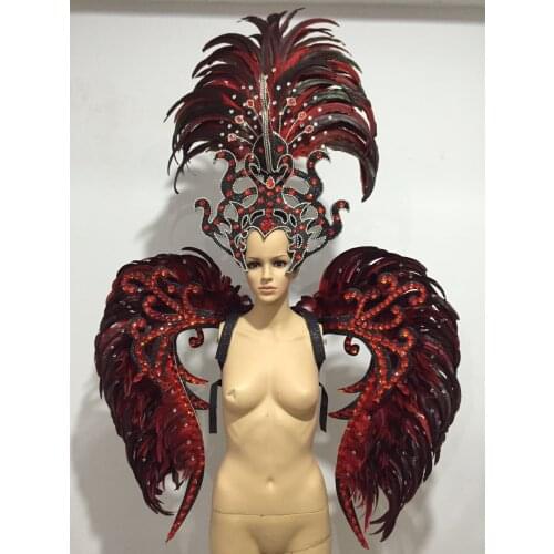 Brazil Rio Spanish Cuba Santiago Havana Venice Dionysia carnival Float Mask dress masque ball costume samba plumage plume Headd