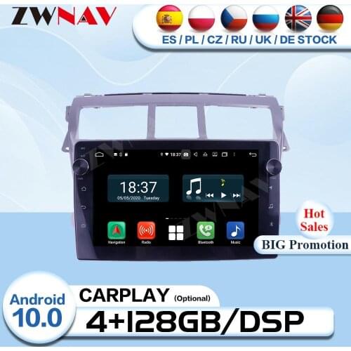 Carplay 2 Din Android 10.0 For Toyota VIOS 2008 2009 2010 2011 2012 2013 Radio Receiver Audio Stereo GPS Video Player Head Unit
