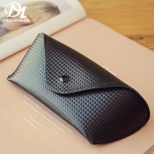 DM PERFECTIONISM Premium Leather Dust Proof Retro Sunglasses Case
