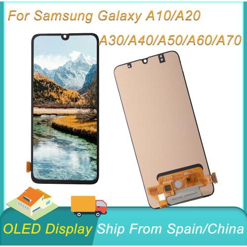 AMOLED Display For Samsung Galaxy A10 A20 A30 A40 A50 LCD Touch Screen Display Digitize Assembly Ship From Spain