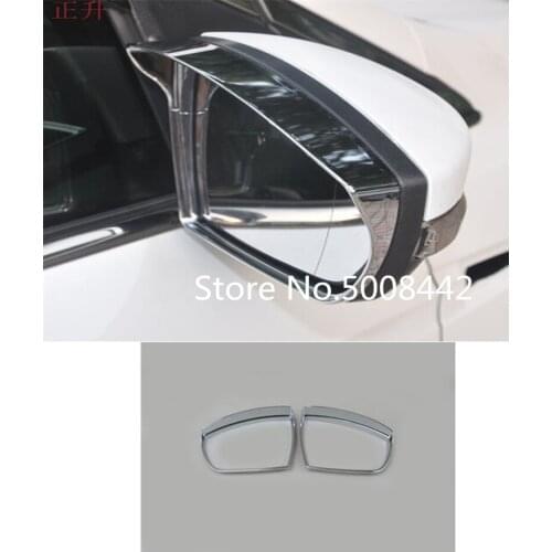 For Ford Kuga Escape 2017 2018 2019 2020 Car Rear Eyebrow Rearview Side Glass Mirror Trim Frame Rain Shield Sun Visor Shade 2pcs