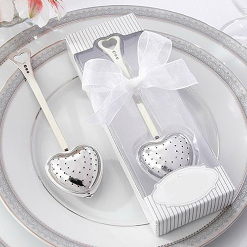 Heart Design Spoon Tea Infuser Filter Wedding Souvenir Bridal Shower Favor Gift