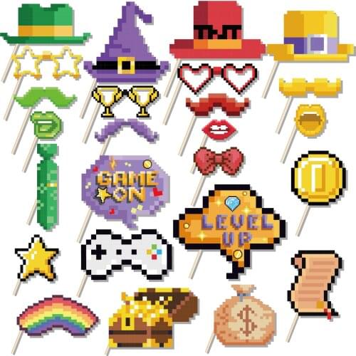 DIY Boy Game On Level Up Theme Party Decorations Props Cool GamePad Happy Birthday Baby Shower Party Supplies Photobooth Props