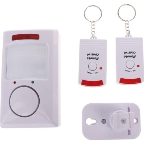 Electronic Dog Portable 105dB PIR Motion Detector Infrared Anti-theft Motion Detector Home Security Alarm system+2 cont