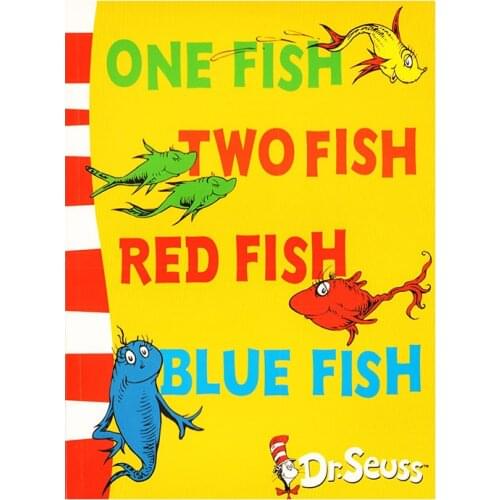 One Fish Two Fish Red Fish Blue Fish Dr.Seuss Interesting Story Parent Child Kids Picture English Books Christmas Gift Age 3 up